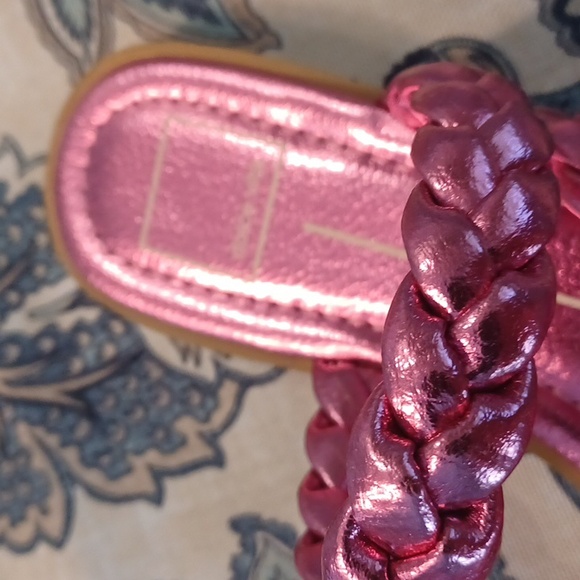 Women's Iman Asymmetrical Braided Band Slide Flat Sandals Dolce Vita sz 7 - Picture 3 of 7